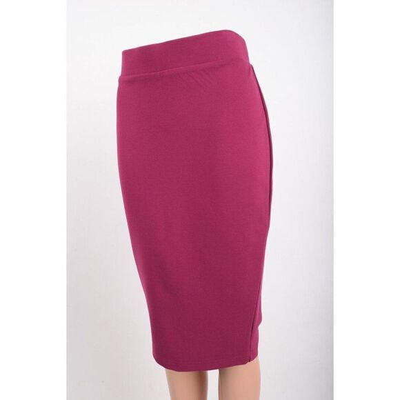 Torrid Womens Ponte Pencil Skirt Sz 00 US 10 M Raspberry Stretch - Picture 3 of 7
